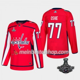 Washington Capitals T.J. Oshie 77 2018 Stanley Cup Champions Adidas Rot Trikot Authentic - Herren
